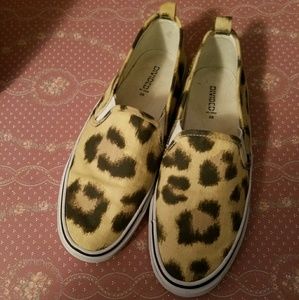 Divided by H&M Leopard print canvas sneakers